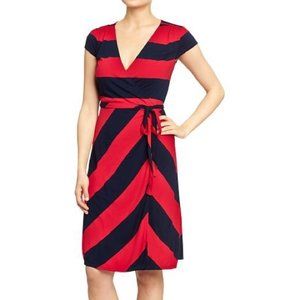 BOGO XXL Blue and Red Wrap Dress